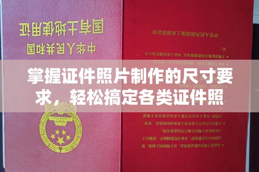 邯山掌握证件照片制作的尺寸要求，轻松搞定各类证件照